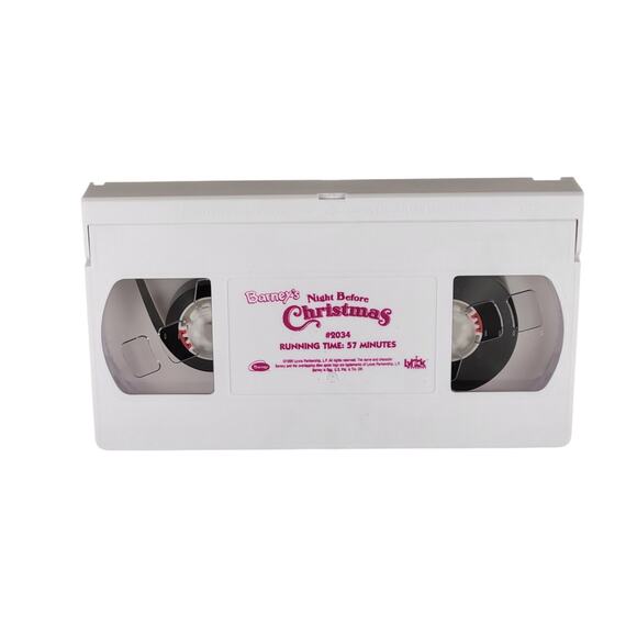 Barney Night Before Christmas VHS 1999 Lyrick Clamshell Tape Tested Collectible - Picture 8 of 15